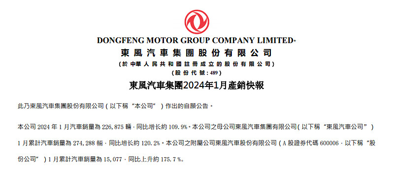 广汽集团公布前两月销量，自主板块期待发力